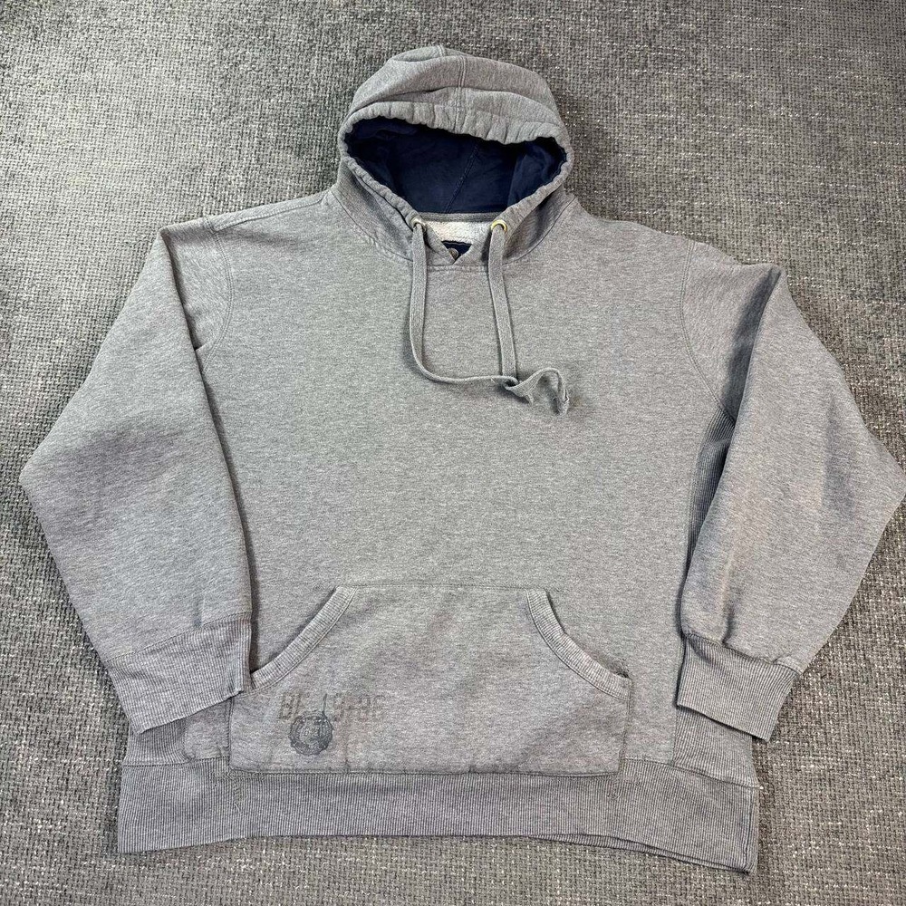 B.U.M. Equipment Hoodie Mens Medium Gray 90s Vintage Pullover BE-19-86